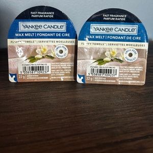 Yankee Candle Single Wax Melt, Fluffy Towels 🧺 2x